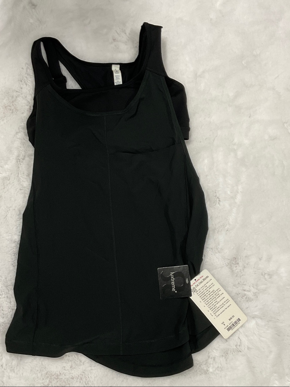 lululemon athletica Black Women's Tank Top with Shelf Bra